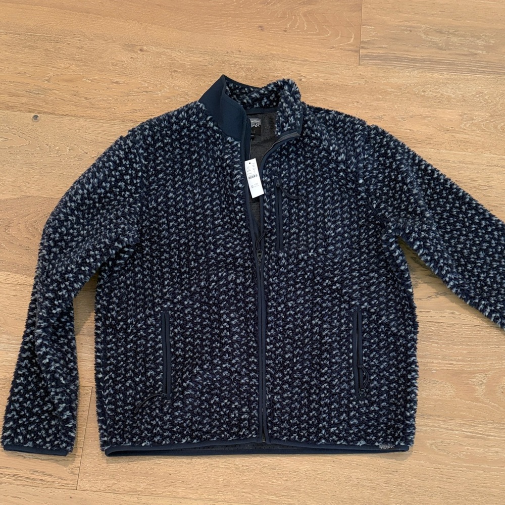 J. Crew Blue: Nordic Black Label Mesh-Lined Wool Jacket
